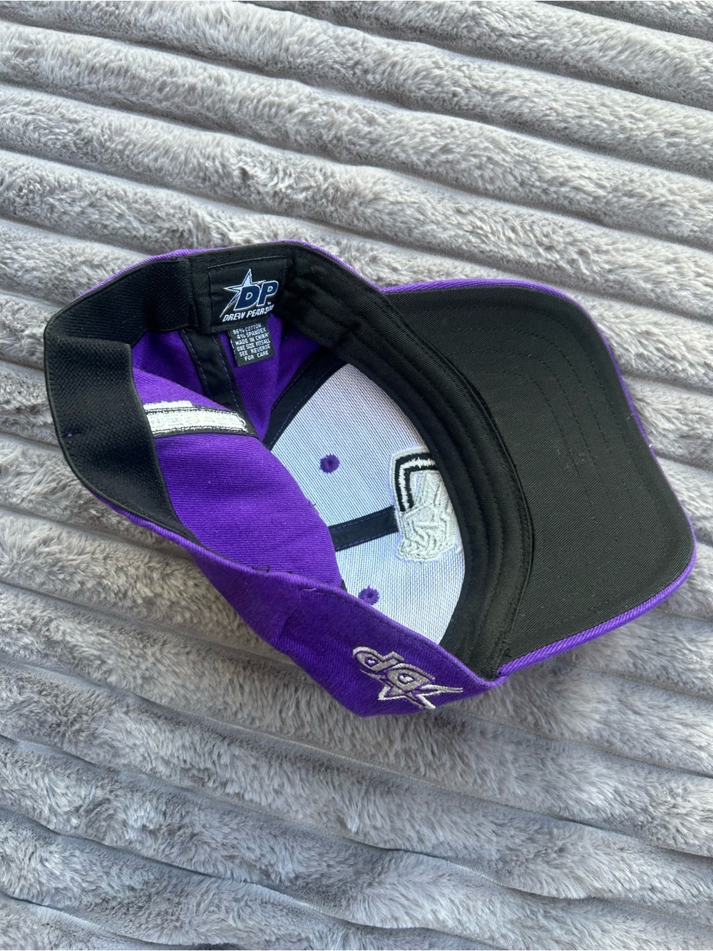 Vintage Drew Pearson Chicago Enforcers XFL Purple Fitted Baseball Cap - Picture 5 of 5